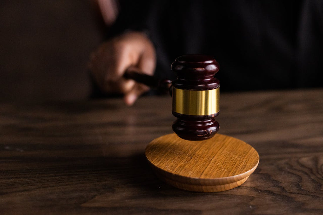 A lawmaker with a gavel
