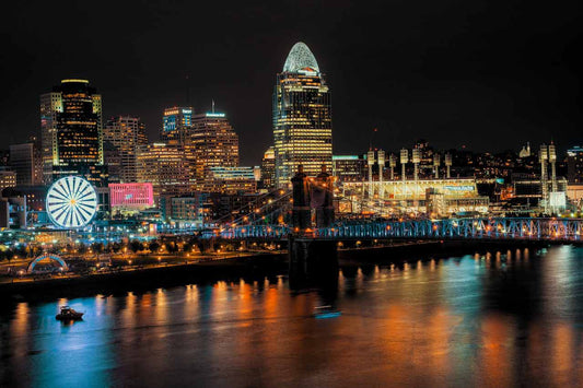 Cincinnati, Ohio in nighttime
