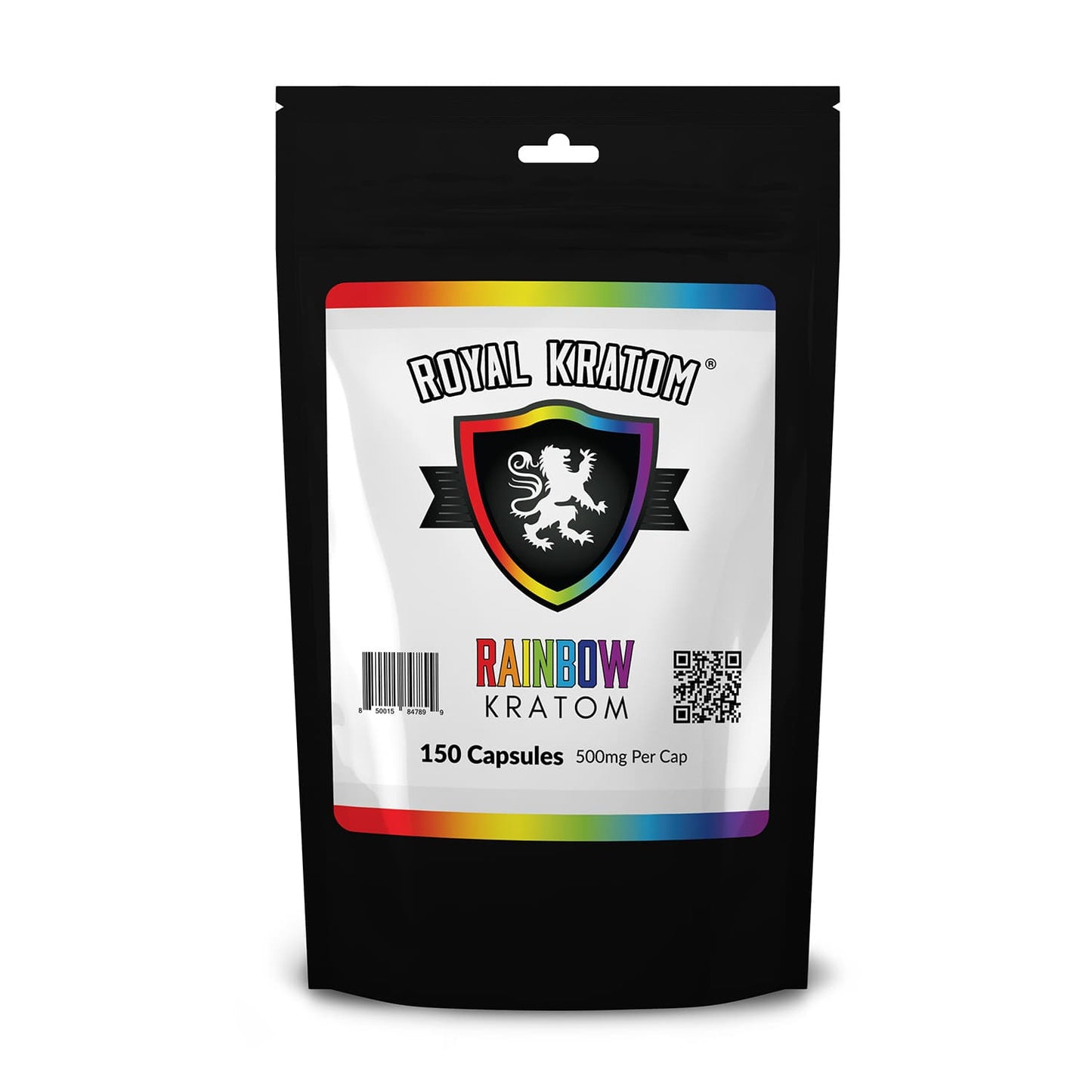 Royal Kratom Rainbow Kratom Blend Capsules 150 Count package