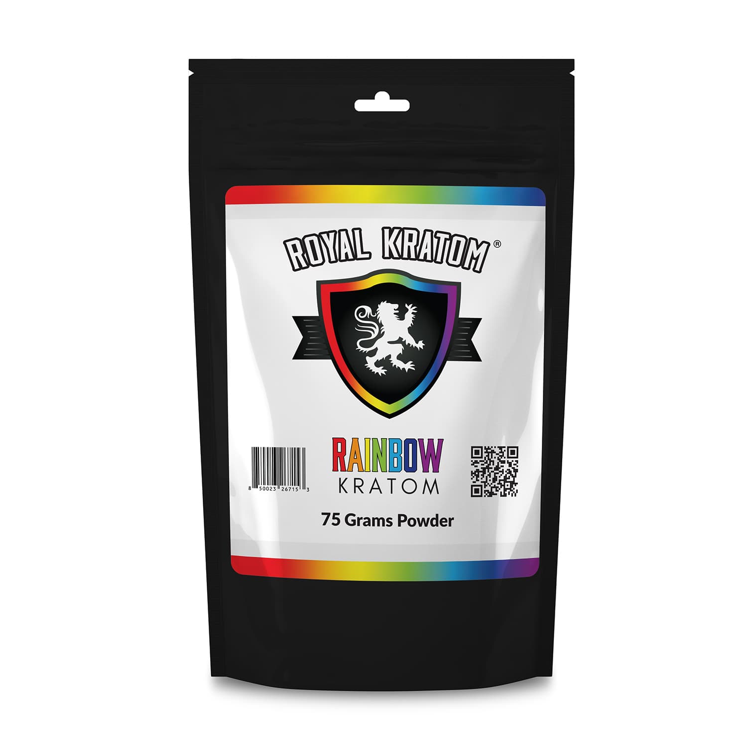 Royal Kratom Rainbow Kratom Blend Powder 75 grams front of package